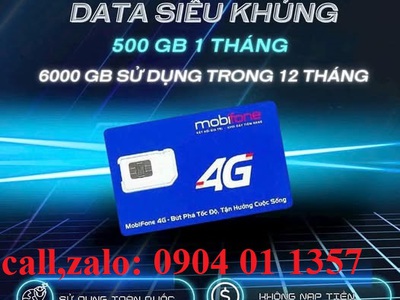 Cung cấp sỉ lẻ sim 5G mobifone 1 năm không phải nạp tiền 0