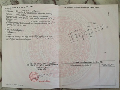 Bán Đất Mt Đường Dh716   Long Tân, Dầu Tiếng, DT 226,6m2 0