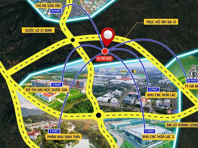 Đất phú cát,  đầu tư - tâm điểm công nghệ cao hòa lạc, vị trí siêu đẹp, giá tốt, nhỉnh 3 tỷ 0