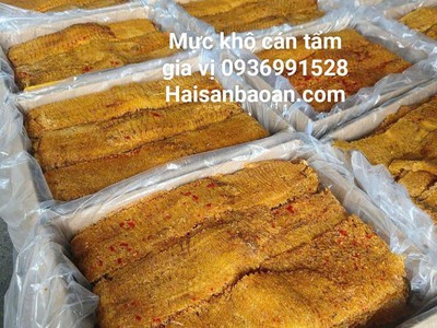 Mực khô cán tẩm gia vị 0