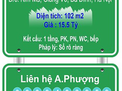 Chính chủ bán nhà 102m2, mặt tiền 5.3m, giá tốt nhất khu vực kim mã, giảng võ, ba đình, hà nội 0