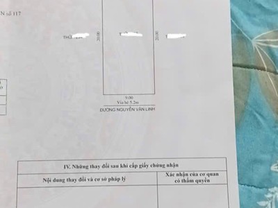Bán đất mặt đường đôi Nguyễn Văn Linh, ph Tân Bình, TP HD, 180m2, mt 9m, KD buôn bán 5