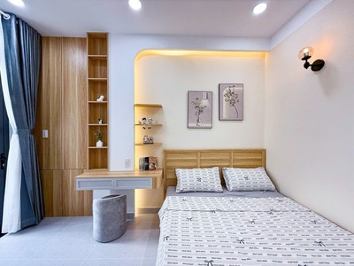 ‼ giáp phan đăng lưu   hẻm xe hơi đỗ cổng   full nội thất mới 3