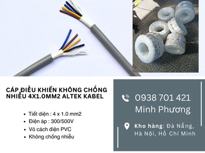 Cáp tín hiệu không chống nhiễu Altek Kabel 4x1.0mm2 Quảng Nam, Quảng Ngãi, Bình Định 0