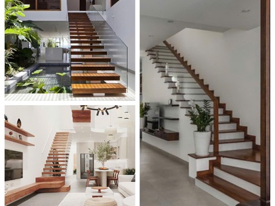 Cầu thang nhựa giả gỗ 0