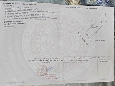 Bán lô đất đẹp hiếm   tổ dân phố 4 eakao  đường nhựa 10m 4