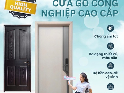 Cửa gỗ công nghiệp: Xu hướng nội thất bền vững và sang trọng cho ngôi nhà hiện đại 0