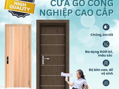 Cửa gỗ công nghiệp: Xu hướng nội thất bền vững và sang trọng cho ngôi nhà hiện đại 1