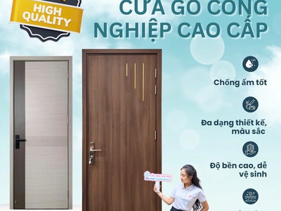 Cửa gỗ công nghiệp: Xu hướng nội thất bền vững và sang trọng cho ngôi nhà hiện đại 2