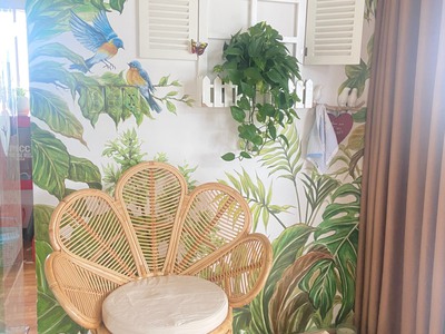 Ghế mây tự nhiên cánh hoa 3