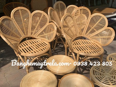 Ghế mây tự nhiên cánh hoa 7