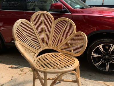 Ghế mây tự nhiên cánh hoa 8