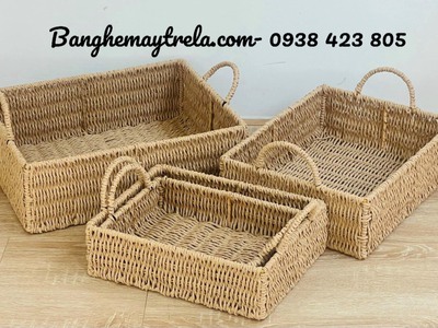 Khay mây để đồ 3