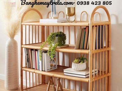 Kệ đựng sách mây tự nhiên 2