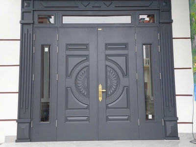 Cửa thép vân gỗc 4 cánh 0