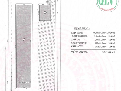 Bán nhà xưởng  KCN THÀNH THÀNH CÔNG   1.851m 1