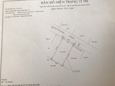 Cần bán 129m2 8x16 đất thổ cư hẻm xe tải tân kiên 2