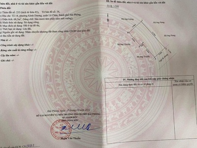 Bán đất mặt ngõ số 1 trại lẻ - 69m, mặt tiền 5m, ngõ 5m, giá 4.45 tỉ 3