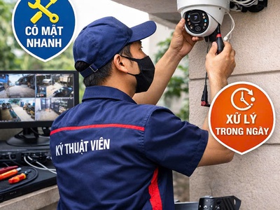 Sửa camera tại nhà Quận 1 không lên hình, mất tín hiệu 0