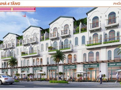 Sh0phouse 2 mặt tiền   trục đường lê lợi 40m   trung tâm tp mới bình dương 2