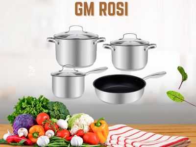 Bộ nồi 4 món German ROSI inox 304 0