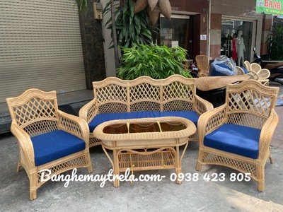 Sofa mây tre đan hiện đại 5