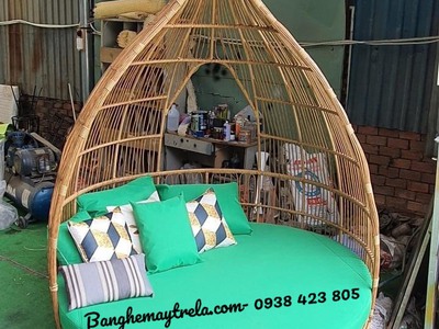 Bàn ghế mây nhựa ngồi ngoài trời 5