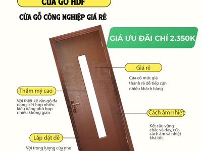Cửa gỗ giá rẻ SaiGonDoor - Chất lượng bền vững 0