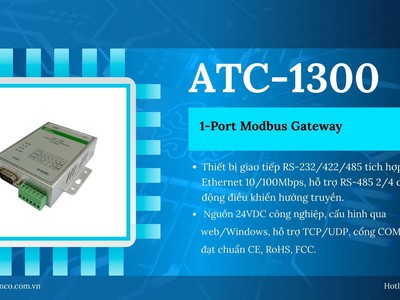  ATC-1300   1-Port Modbus Gateway ổn định   linh hoạt 0