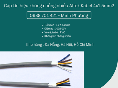 Cáp điều khiển không lưới chống nhiễu 4x1.5mm2 Altek Kabel  Phú Yên, Khánh Hòa, Ninh Thuận 2