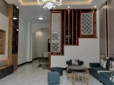 Nhà đẹp phúc lợi  4 tầng thang máy  gara oto  dt 88m - mt 5m  giá chỉ 15,x tỷ 2