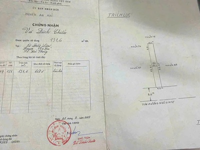 Bán đất mặt đường ngô gia tự - 132m - gần tđc sao sáng - giá 13.5 tỉ 2