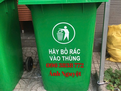 Đại lý bán Thùng rác 360L nắp kín 0