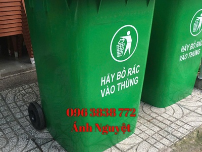 Đại lý bán Thùng rác 360L nắp kín 2