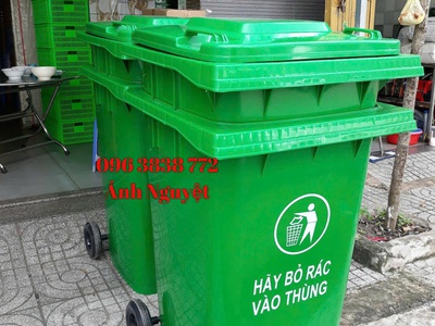 Đại lý bán Thùng rác 360L nắp kín 3