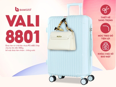 Vali du lịch size 24 inch thương hiệu Bamozo 0