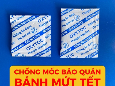 Gói hút oxy OXYTOC chống mốc bánh mứt như thế nào trong bao bì kín 0