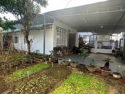 Bán căn nhà cấp 4 sân vườn mặt tiền đường sông cầu-diên an 1