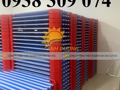 Giường lưới mầm non 1m2, giường lưới mầm non 1m 3