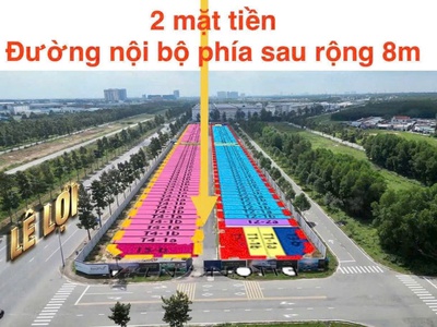 Bán sh0phouse 2 mặt tiền    đường lê lợi 40m   trung tâm tp mới bình dương 1