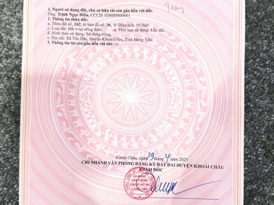 Bán đất mặt đường lớn   tân dân, khoái châu, hưng yên 4