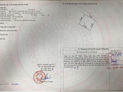 Cơ hội đầu tư sinh lời, chính chủ bán đất tại xã tiến thịnh, mê linh, hà nội. 0