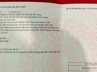 Chính chủ gửi bán lô đất thổ cư giá đầu tư tại yên thế   bắc giang 2