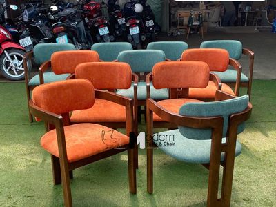 Ghế ăn nhà hàng nệm dày có tay vịn PALO 12-F tại HCM 2