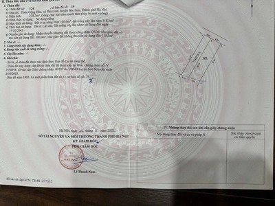 Giao bán đất thổ cư 118m mặt tiền 6m hướng đông bắc ô tô vào tận đất 3