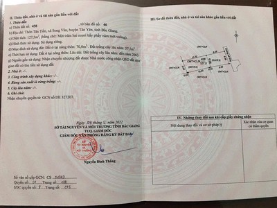 Bán lô đất 127,5m2   thổ cư 70m  tại tân tiến - song vân - tân yên bắc giang  cũ 0