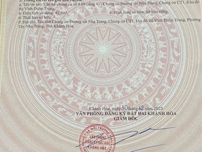 Bán nhanh trước tết căn hộ ct1 vĩnh điềm trung - nha trang 4