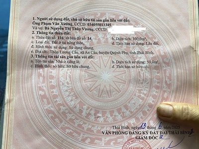 Chính chủ bán nhà đất mặt đường đh72   quỳnh phụ, thái bình 1