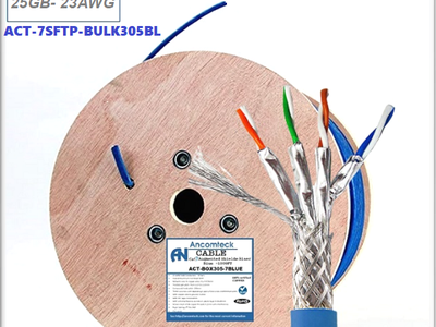 Phân phối Cáp mạng UTP Cat6 outdoor ngoài trời có dậy chịu lực gia cường mã ACT-6LANOD-305BK 8