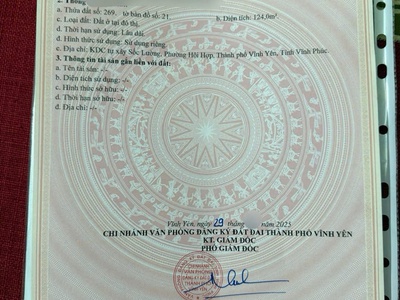 Bán lô góc khu Sốc Lường, Hội Hợp, Vĩnh Yên, Vĩnh Phúc. Giá chỉ 3,5 tỷ 3